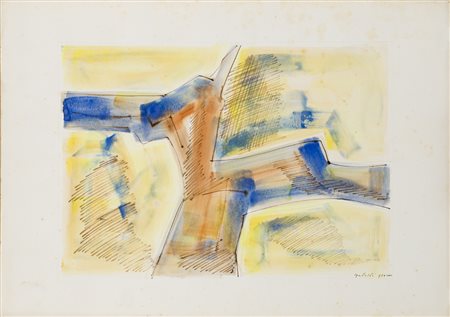 GAVALDISenza TitoloTecnica mista su cartacm 50x70Firma al fronteOpera senza...