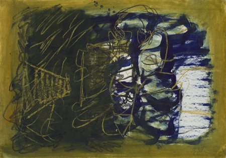 CLAUDIO PAPOLA (1937)Senza TitoloTecnica mista su cartacm 50x70Firma al...