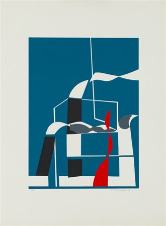 BENDETTO PIETROGRANDE (1928)Senza Titolo, 1974Litografiacm 70x50Firma,...