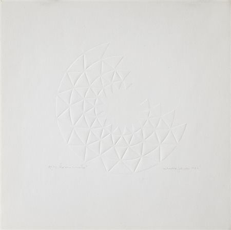 MIRELLA FORLIVESI (1936)Senza Titolo, 1984Calcografia su cartacm 32x32Firma,...