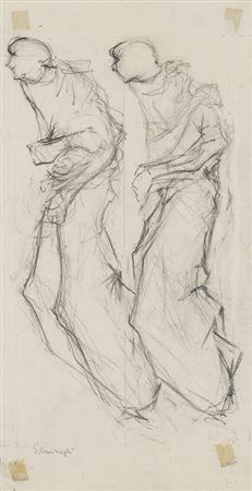 VIRGILIO CIMINAGHI (1911-2001)Senza TitoloTecnica mista su cartacm 44x23Firma...