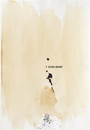 UGO CARREGA (1935-2014)Even More, 2005Tecnica mista su cartacm 47,5x33Firma e...