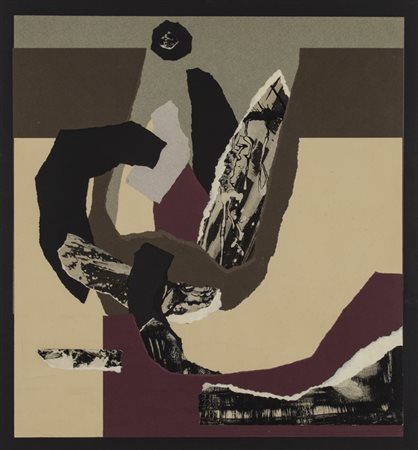 JACK CLEMENTE (1926-1976)Senza TitoloCollage e tecnica mista su cartacm 70x65