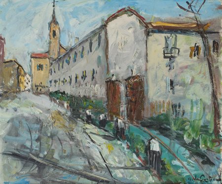 ALDO DETTO DA CORTIANA COLOMBO (1908-?)La MagolfaOlio su telacm 50x70Firma al...