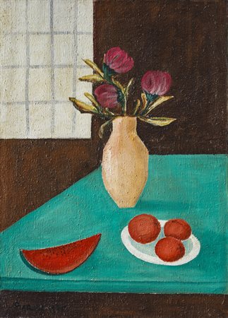 BAROLISenza Titolo, 1975Olio su tela sabbiatacm 70x50Firma al fronteOpera...