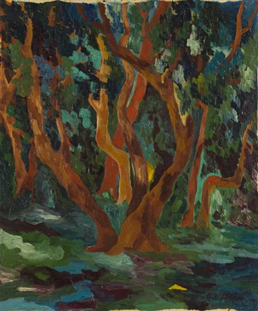 ANITA MIOCCIOAnime del Purgatorio, 1971Olio su telacm 60x50Firma al...