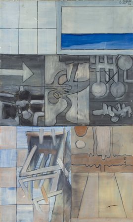 ENRICO CORNEO (1937)Senza Titolo, 1964Olio su telacm 100x60Firma e datazione...