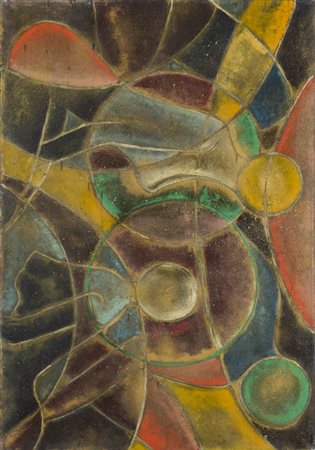 LUCA BRANDOLI (1940)Metamorfosi, 1974Tecnica mista su telacm 70x100Firma,...