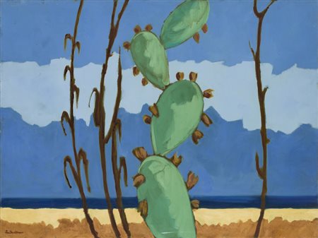 SALVATORE FRATANTONIO (1938)Fichi d'indiaOlio su telacm 60x80Firma al...