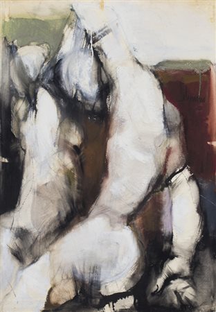 ANONIMOSenza TitoloOlio su cartonecm 102x73Firma indecifrata al fronteOpera...