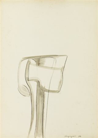 GIANCARLO SANGREGORIO (1925-2013)Senza Titolo, 1967Acquerello e pastelli su...