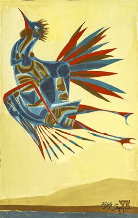 AUTORI VARISenza TitoloLotto unico composto da 8 tecniche miste su carta- 2...