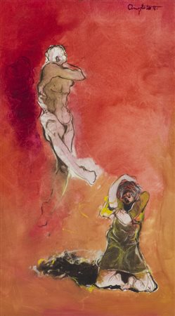 ANGELO TASSI (1937)Senza TitoloOlio su telacm 60x35Firma al fronte