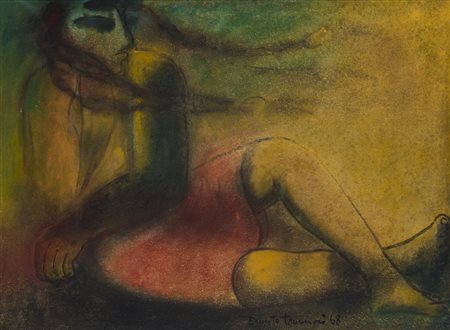 ERNESTO TAVERNARI (1911-2007)Vento dall'Ovest, 1968Olio su telacm 50x60Firma...