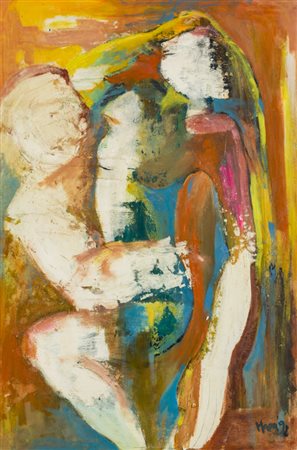 ANTONELLA MASSA Stringi la luce, 1992Olio su cartoncino intavolatocm...