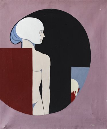 VINICIO TARTARINIDialettica della personalità, 1975Olio su telacm 70x60Firma...