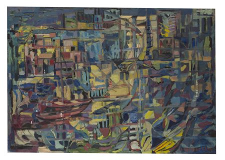 PIERO MACCAFERRI (1916-1992)Senza Titolo, 1963Olio su telacm 70x100Firma e...