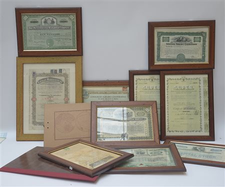 Serie di dodici titoli di credito