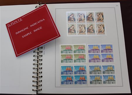 SAN MARINO 1968/1993 Collezione del periodo in quartina. In 2 album Marini....