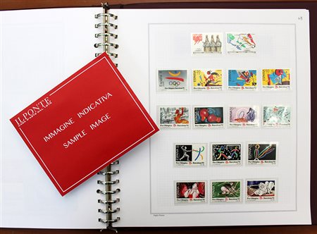 SPAGNA 1956/1994 Collezione del periodo. In 2 album Marini. Da esaminare MNH