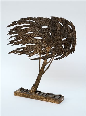 Rossello "Albero" scultura in bronzo (altezza 47 cm) firmato sul fronte