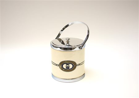 Secchiello porta ghiaccio marcato Gucci (h cm 22) (difetti)