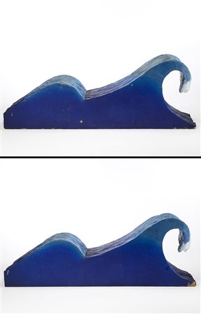 Gianni Osgnach (1968) "Onda" Coppia di chaise longue. Produzione Dilmos,...