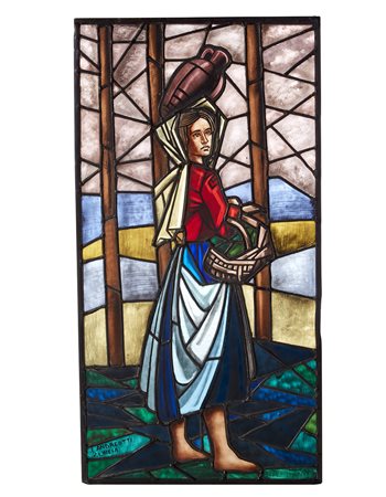 Pietro Chiesa (1892-1948) e Libero Andreotti (1875-1933) (Attribuito) Vetrata...