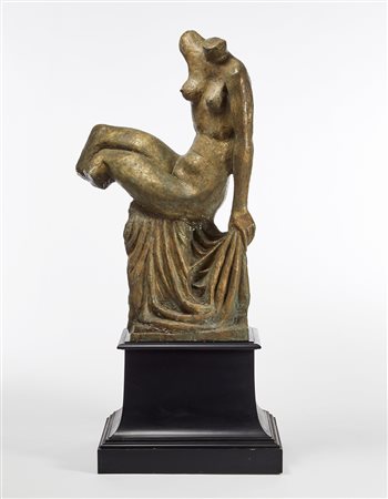 Enrico Mazzolani (Senigallia 1876 - Milano 1968) "Anacreontica" Scultura in...