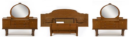 Eugenio Quarti (Villa d'Almè 1867 - Milano 1926) Arredo per camera da letto,...