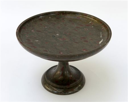 Alzata in marmo tornito (h. cm 14) (difetti)