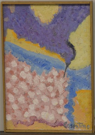 Antonio Cosentino (1970) “Senza titolo” olio su tavola (cm 33,5x23) firmato...