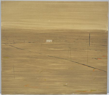 Pietro Capogrosso (Trani 1967) "Paesaggio" 1999, olio su tela (cm 70x80)....