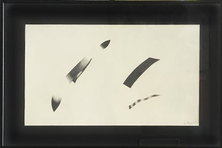 Firma indecifrata "Senza titolo" '90 disegna a matita (cm 46x78) firmato è...