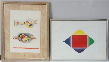 Sutherland - Nakai Due litografie di misure diverse, entrambe firmate e...