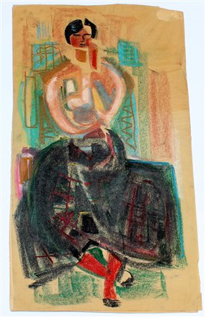 Emilio Notte (Ceglie Messapica 1891 - Napoli 1982) "Ritratto di dama"...