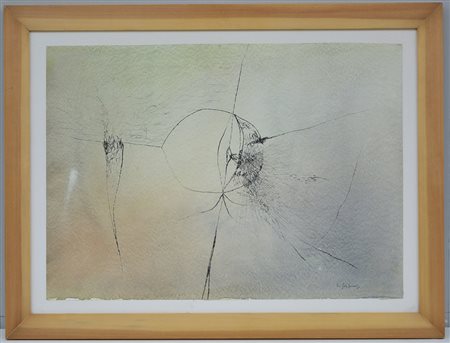 Luciano Gaspari (Venezia 1913 - Venezia 2007) "Senza titolo" tecnica mista su...