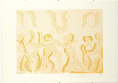 Virgilio Guidi (Roma 1891 - Venezia 1984) "Incontro" 1981, serigrafia a...