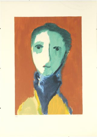 Virgilio Guidi (Roma 1891 - Venezia 1984) "La baronessa" 1981, serigrafia a...