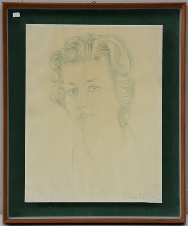 Armando Cuniolo (Genova 1900 - Milano 1955) "Ritratto di Vittorina Riva"...