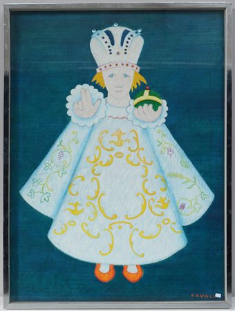 Arturo Cavalli (Busseto 1914 - 1976) "Agosto (La Vergine)" 1972, olio e...