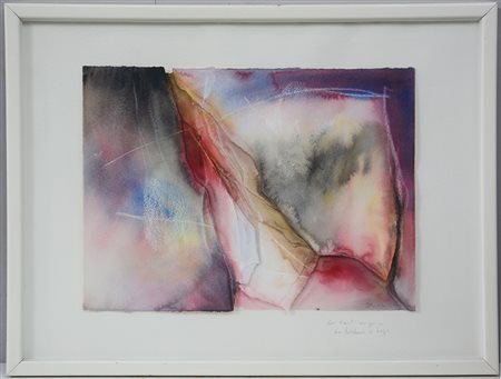 Beppe Schiavetta (Savona 1949) "Senza titolo" 1988, tecnica mista e collage...