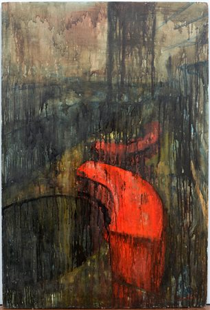 Eltjon Valle (Kucova 1984) "Senza titolo" 2004, tecnica mista e petrolio su...