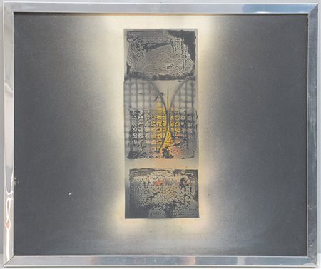 Jean Triffez (Belgio 1931 - Roma 1983) "Colonne de Mercur" 1968, acrilico su...