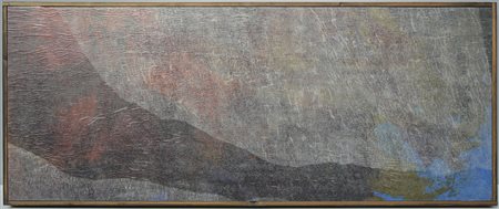 Gaetano Fracassio (1962) "Composizione" tecnica mista su tela (cm 40x100)...