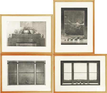 Terence Millington (Birmingham 1942) Lotto composto da quattro acqueforti...