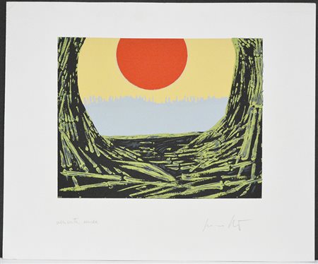 Cesare Peverelli (Milano 1922 - Parigi 2000) "Senza titolo" serigrafia -...