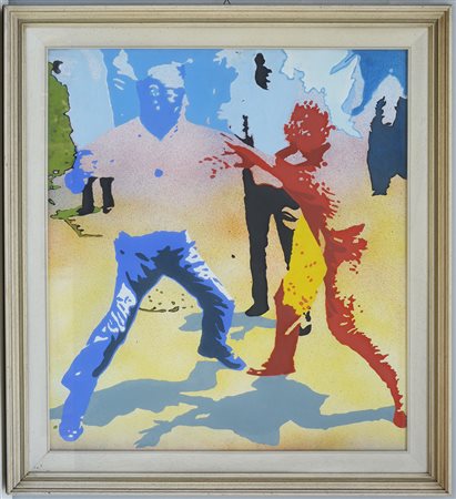 Giangiacomo Spadari (San Marino 1938 - Milano 1997) "The battle" tecnica...