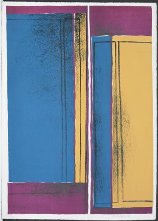 Toti Scialoja (Roma 1914 - Roma 1998) "Senza titolo" 1971, serigrafia a...