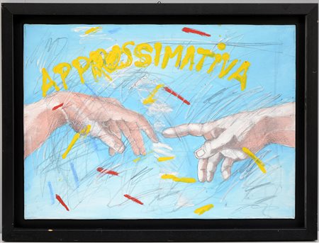 Enrico Manera (Asmara 1947) "Approssimativa" 1989 smalti e acrilici su tela...